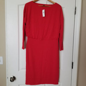 Ann Taylor New Shirred Sheath Wool mix Dress